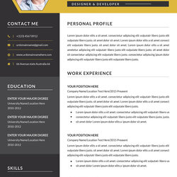 Champion Template Word With Photo Format Doc To Download Resume