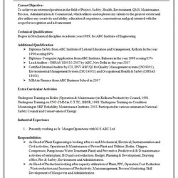 Resume Template Doc Business Manager Assistant Professional Excellent Sample Examples Education Career Format