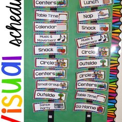 Sterling Preschool Daily Schedule And Visual Schedules Pocket Of