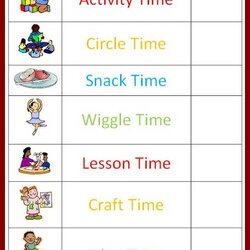 Legit Pin Free Preschool Daily Schedule Template Tattoo Re On Printable Visual Plan Classroom Daycare Board