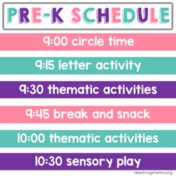 Admirable Home Preschool Schedule Teaching Mama Schedules Homeschooling Curriculum Literacy Read Sample