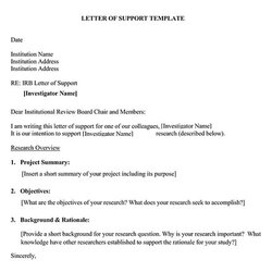 Sublime Examples Of Letter Support How To Write Tips Templates Template Sample Letters Overview Guide