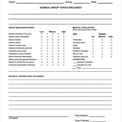 Smashing Psychotherapy Progress Note Template Therapy Notes Templates Group Sample Format Treatment