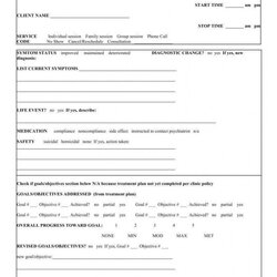 Cool Sample Psychotherapy Note Templates For Good Therapist Cognitive Progress Template
