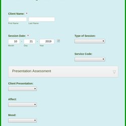 The Highest Quality Psychotherapy Progress Notes Template Free Resume Sample