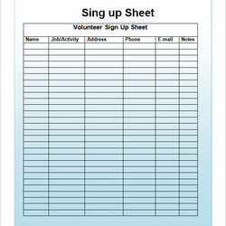 The Highest Standard Free Sample Sign Up Sheet Templates In Ms Word Apple Pages Template Printable Editable