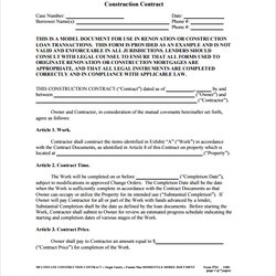Spiffing Free Construction Contract Templates In Google Docs Ms Word Template Example Agreement Basic Letter