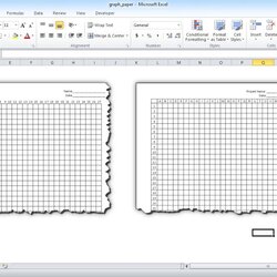 Magnificent How To Make Printable Graph Paper On Excel Template