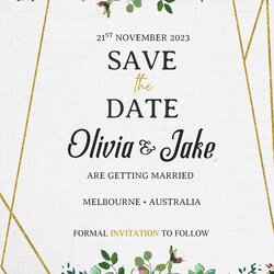 High Quality Free Printable Save The Date Cards