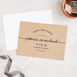 Sterling Save The Dates Template Printable Date Our Edit