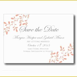 Very Good Free Save The Date Templates For Word Of Invitations Cards Printable Wedding By