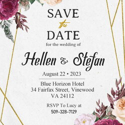 Sublime Save The Date Invitation Templates Editable With Ms Word Free