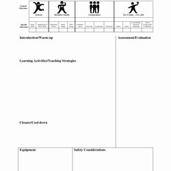 Perfect Lesson Plan Template Blank Fresh Good Science Year