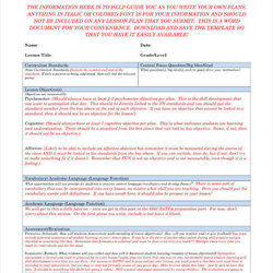 Legit Physical Education Lesson Plan Templates Word Template Final Plans