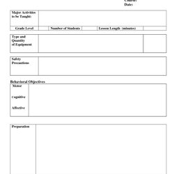 Marvelous Lesson Plan Template Plans Templates Physical Education Elementary Gymnastics Health Teachers