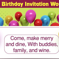 The Highest Standard Birthday Party Invitation Wording Samples To Choose From Frenzy Invitations Task