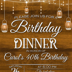 Super Party Invite Word Template Birthday Dinner Invitation