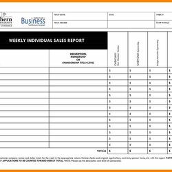 Spiffing Daily Sales Report Format In Excel Templates Call Weekly Spreadsheet Pray
