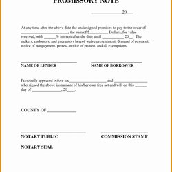Free Promissory Note Template Of From Borrower Lender Word Tom June Posted Comments To