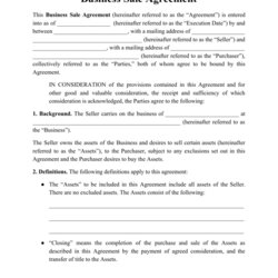 Superior Business Sale Agreement Template Fill Out Sign Online And Download Printable Big