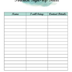 Spiffing Free Printable Potluck Sign Up Sheet Editable Instant Download