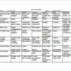 Fantastic Free Preschool Lesson Plans Template Best Of Printable Plan Excel