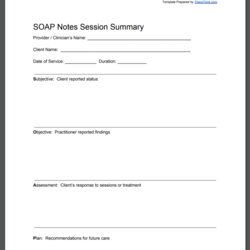 Soap Notes Template And Guide For Mental Health Providers