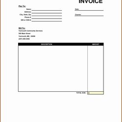 Peerless Free Blank Invoice Template Resume Examples