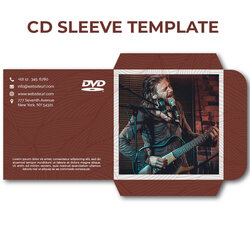 Excellent Printable Sleeve Template Room Surf Sample Example Design