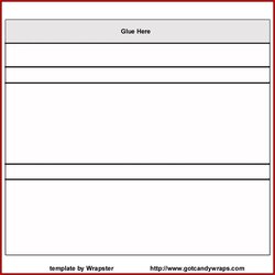 Printable Free Blank Candy Bar Wrapper Template Chocolate