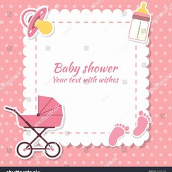 Baby Shower Place Card Awesome Girl Invitation