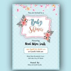 Terrific Baby Shower Card Template