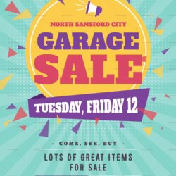 Perfect Garage Sale Flyer Template Free Inspirational Yard Within
