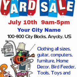 Out Of This World Yard Sale Flyer Template Beautiful In Templates Flyers