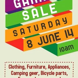 Fantastic Yard Sale Flyer Template Word