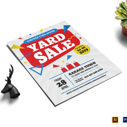 Admirable Yard Sale Premium Flyer Design Template In Word Illustrator Sales Templates Flyers Details