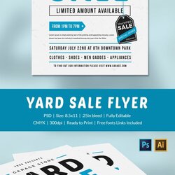 High Quality Best Yard Sale Flyer Templates Designs Free Premium Template Unique