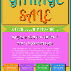 Free Printable Garage Sale Flyers Templates Attract More Pertaining Flyer Fundraiser Stirring Pray To Yard