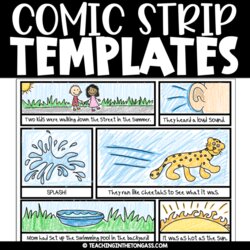 Out Of This World Comic Strip Templates For Kids Teaching In The Template Strips Writing Workshop Comics