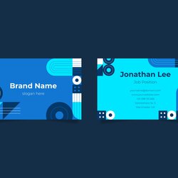 Double Sided Business Card Template Cards