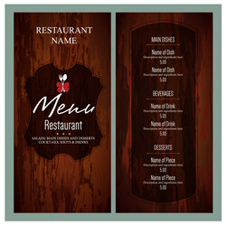 Fantastic Free Printable Menu Templates Of Restaurant Menus Is Pending Load