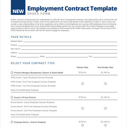Perfect Employee Contract Examples Ms Word Pages Google Docs Example Au
