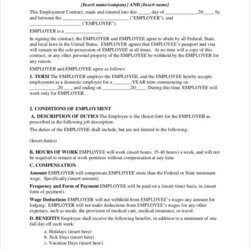 Champion Free Employee Contract Templates In Ms Word Google Docs Pages Template Basic Applicant To Download