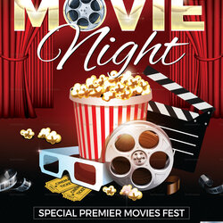 Legit Movie Night Flyer Design Template In Word Publisher Poster Printable Flyers Cinema Movies Templates