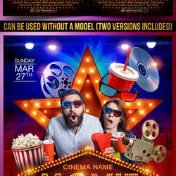 Movie Night Flyer Templates Free Premium Vector Formats Template