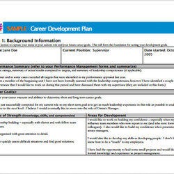 Cool Career Development Plan Template Free Word Documents Download Employee Templates Personal Examples