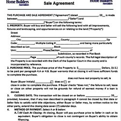 Sublime Home Purchase Agreement Template Sample Contract