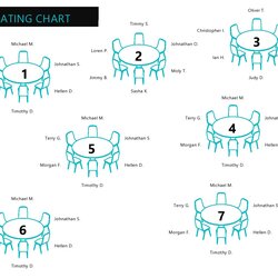 Perfect Great Seating Chart Templates Wedding Classroom More Table Template