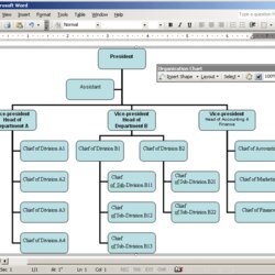 Using The Organizational Chart Tool Microsoft Word Example Document
