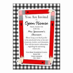 Open House Invitation Template Luxury Back To School